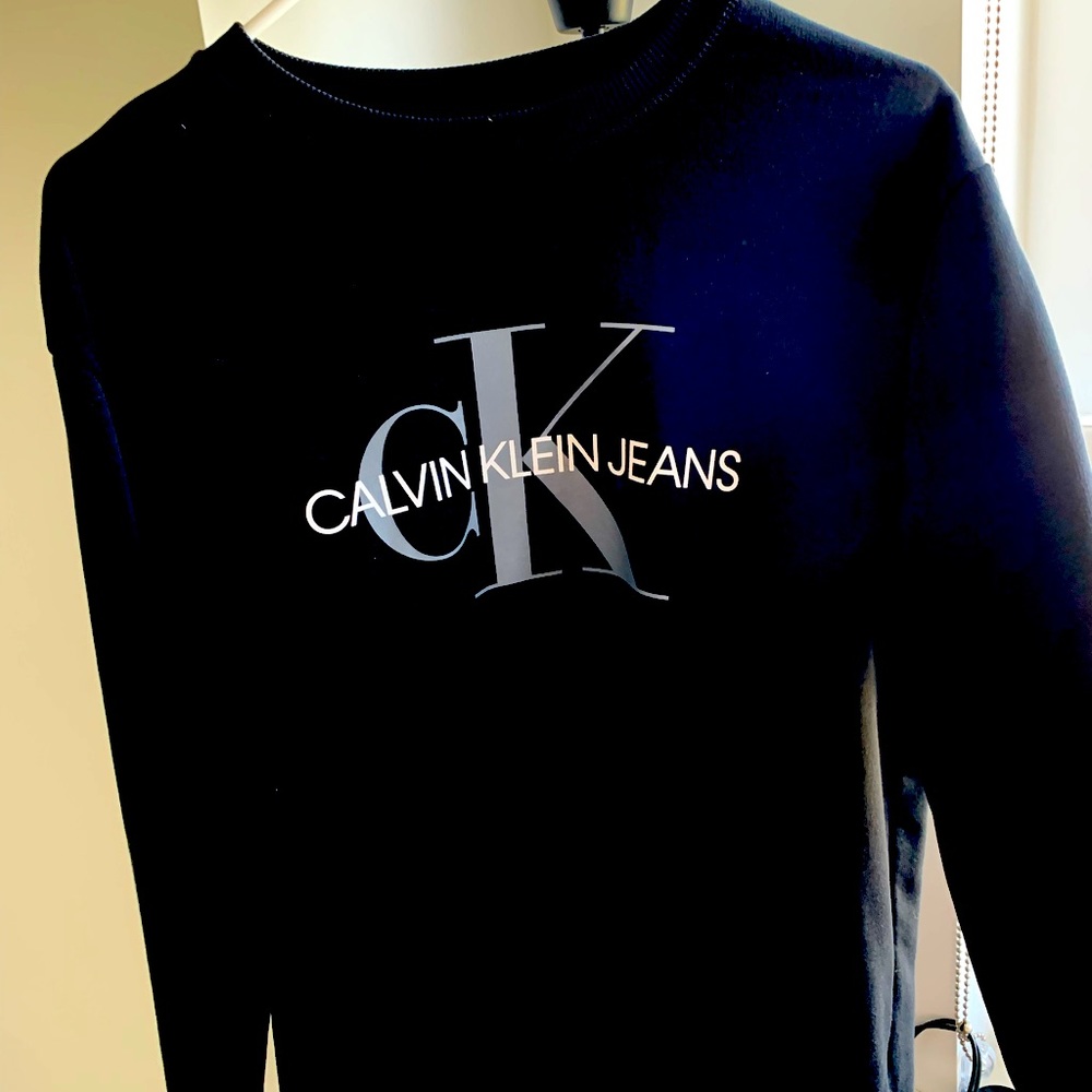 Calvin Klein Black Long Sleeve Sweater